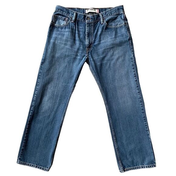 Levi’s 505 Vintage Straight Fit Straight Leg Denim Men’s Jeans Size 34x30 - Picture 2 of 10